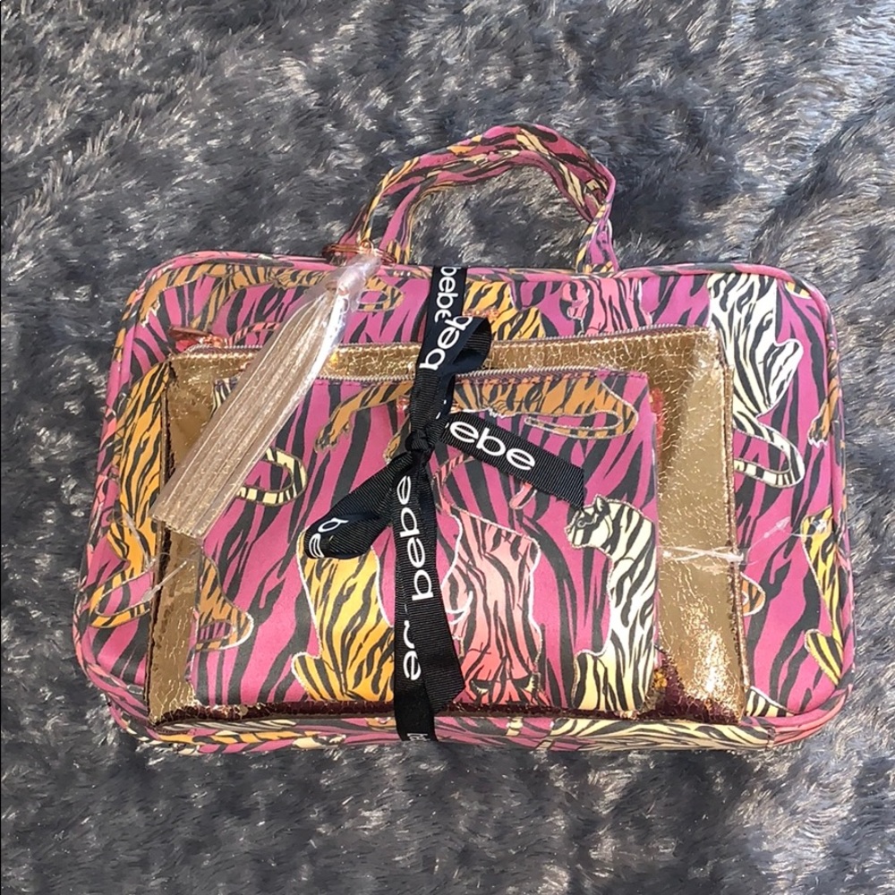 bebe makeup bag/travel bags